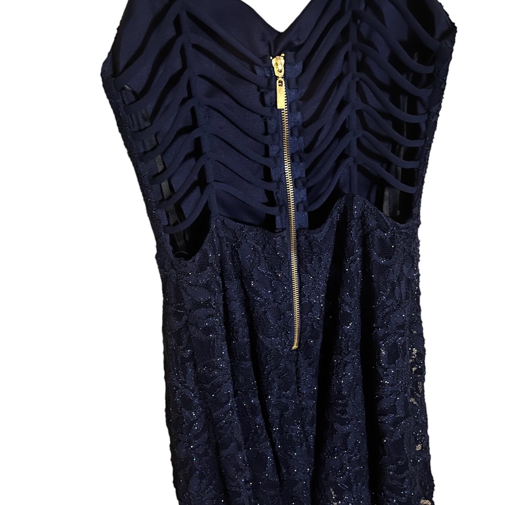 Navy Blue Mini Dress - Picture 4 of 7